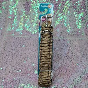Paracord Dog Collar Size L 1 x 22-26 inches NWT by AspenPet